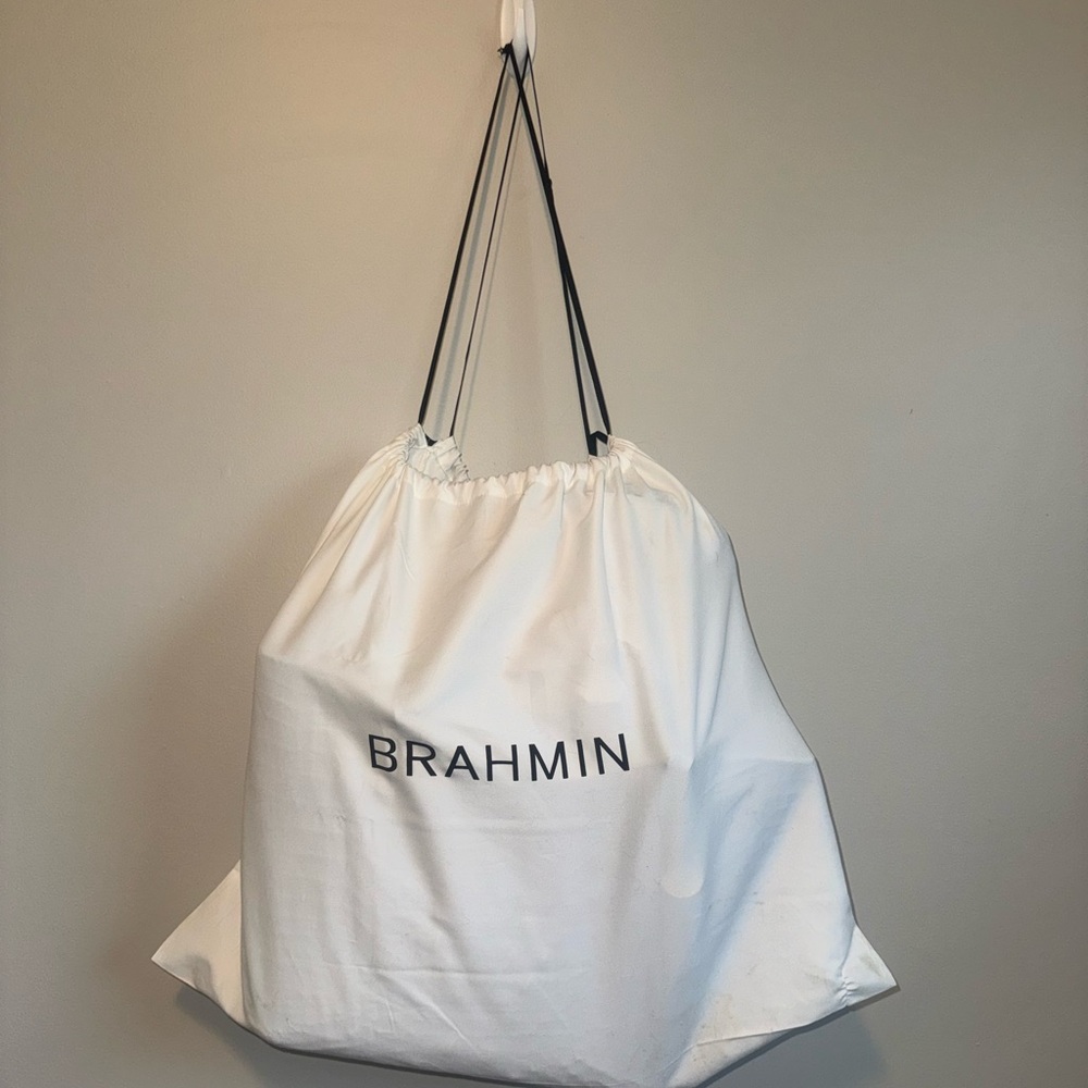 Brahmin Blue Croc-Embossed Leather Tote - Picture 7 of 11